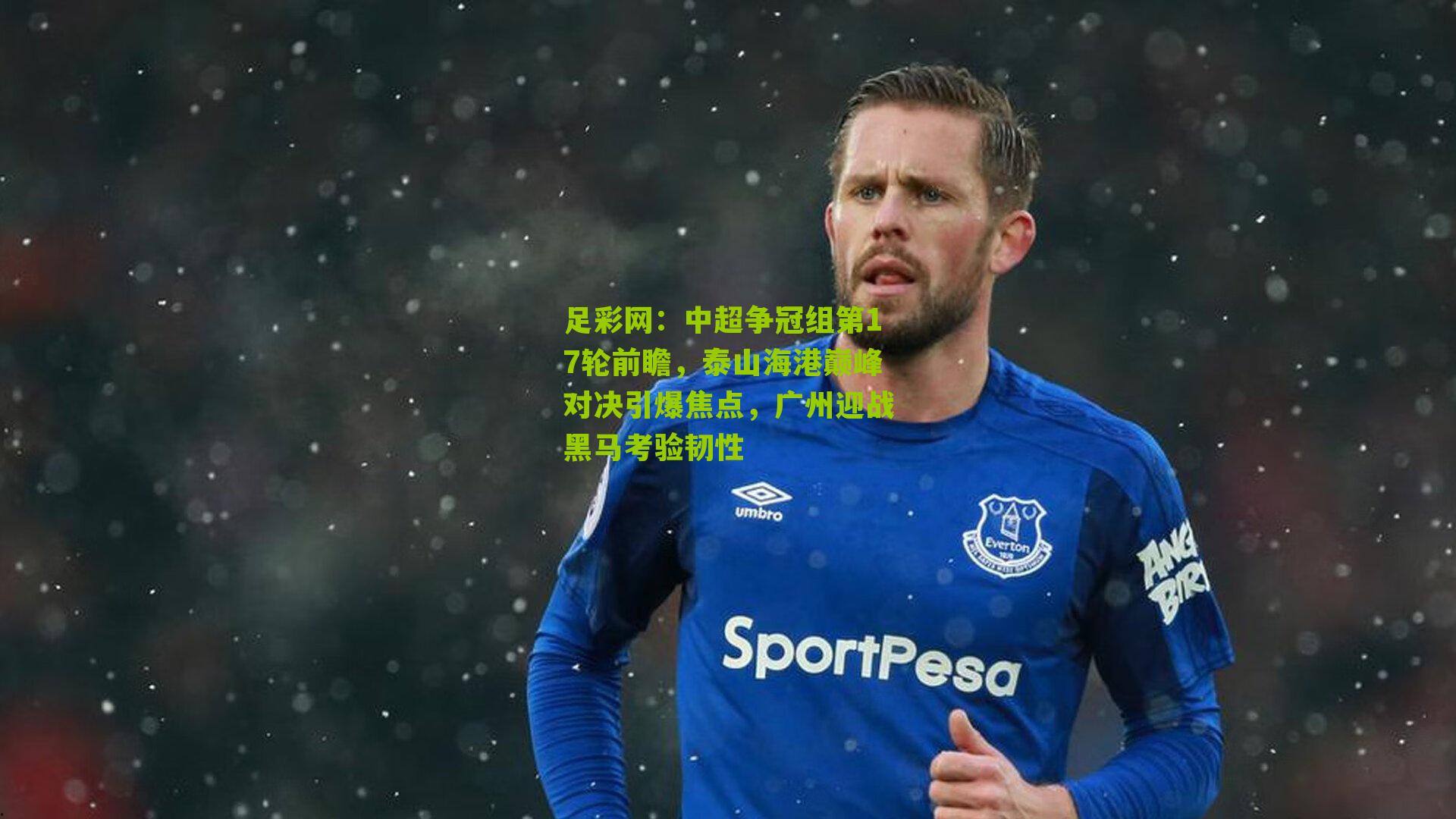 足彩网：中超争冠组第17轮前瞻，泰山海港巅峰对决引爆焦点，广州迎战黑马考验韧性